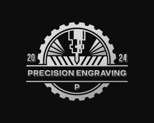 Mechanical Laser CNC logo design