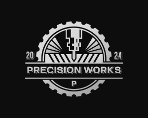 Mechanical Laser CNC logo design