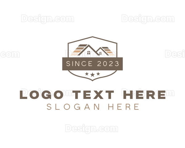 Roofing Builder Repair Logo