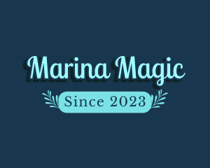 Blue Magical Wreath logo design