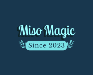 Blue Magical Wreath logo design