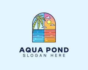 Aqua Ocean Sea logo design