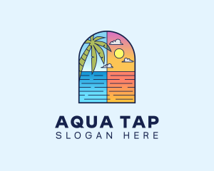 Aqua Ocean Sea logo design