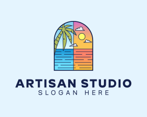 Aqua Ocean Sea logo design