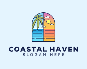 Aqua Ocean Sea logo design