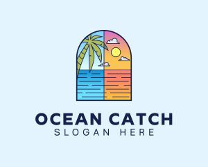 Aqua Ocean Sea logo design