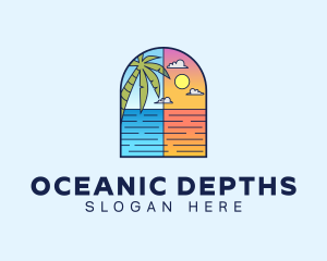 Aqua Ocean Sea logo design