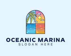 Aqua Ocean Sea logo design