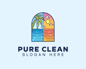 Aqua Ocean Sea logo design