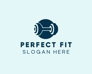 Barbell Fitness Gym logo design