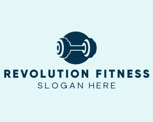 Barbell Fitness Gym logo design