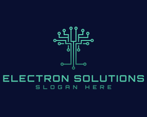 Environment Circuit Electronics logo design