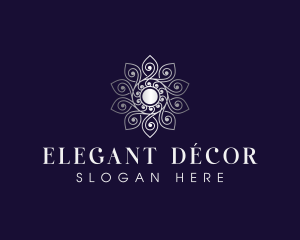 Mandala Floral Decoration logo design