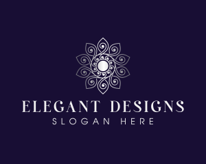 Mandala Floral Decoration logo design