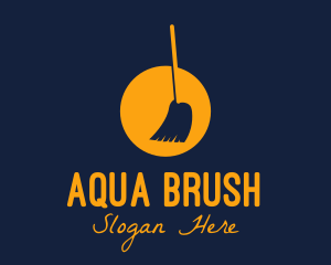 Broom Household Cleaning  logo design