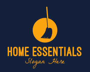 Broom Household Cleaning  logo design