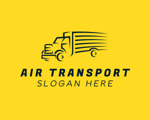 Logistics Truck Shipping logo design