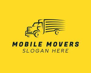 Logistics Truck Shipping logo design