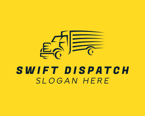 Logistics Truck Shipping logo design