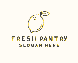 Fresh Natural Lemon logo design