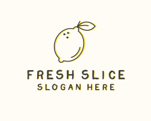 Fresh Natural Lemon logo design