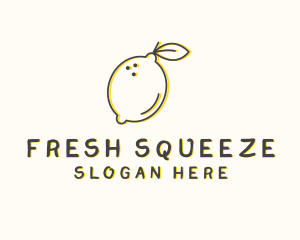 Fresh Natural Lemon logo design