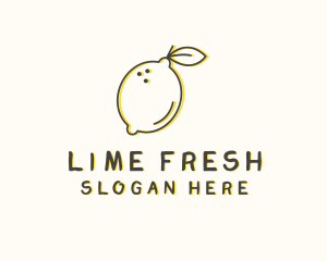 Fresh Natural Lemon logo design