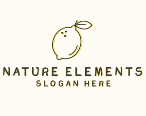 Fresh Natural Lemon logo design