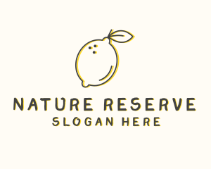 Fresh Natural Lemon logo design