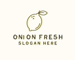 Fresh Natural Lemon logo design