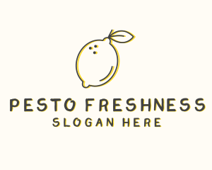 Fresh Natural Lemon logo design