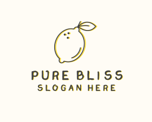 Fresh Natural Lemon logo design