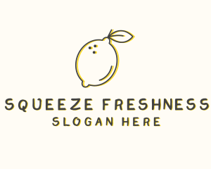 Fresh Natural Lemon logo design