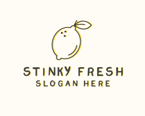 Fresh Natural Lemon logo design