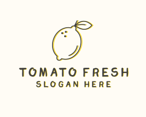 Fresh Natural Lemon logo design