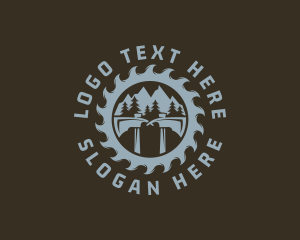 Outdoor Woods Sawmill Axe logo