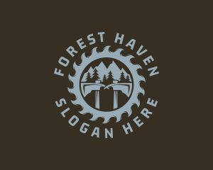 Outdoor Woods Sawmill Axe logo