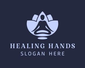 Lotus Healing Yoga logo design