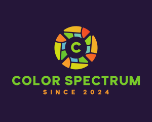 Colorful Stained Glass logo design