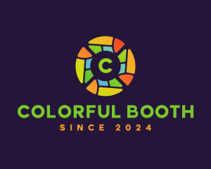 Colorful Stained Glass logo design