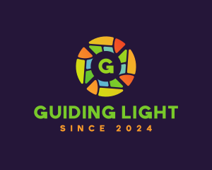 Colorful Stained Glass logo design