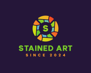 Colorful Stained Glass logo design