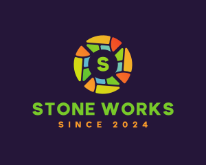 Colorful Stained Glass logo design