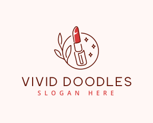 Cosmetics Lipstick Beauty logo design