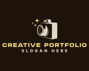 Sparkling Photography Camera logo design