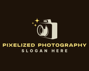 Sparkling Photography Camera logo design