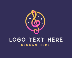 Music Note Clef logo