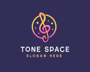 Music Note Clef logo