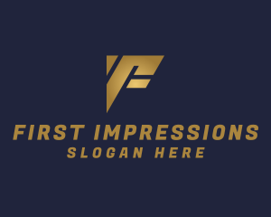 Investment Firm Letter F logo design