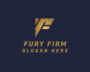 Investment Firm Letter F logo design